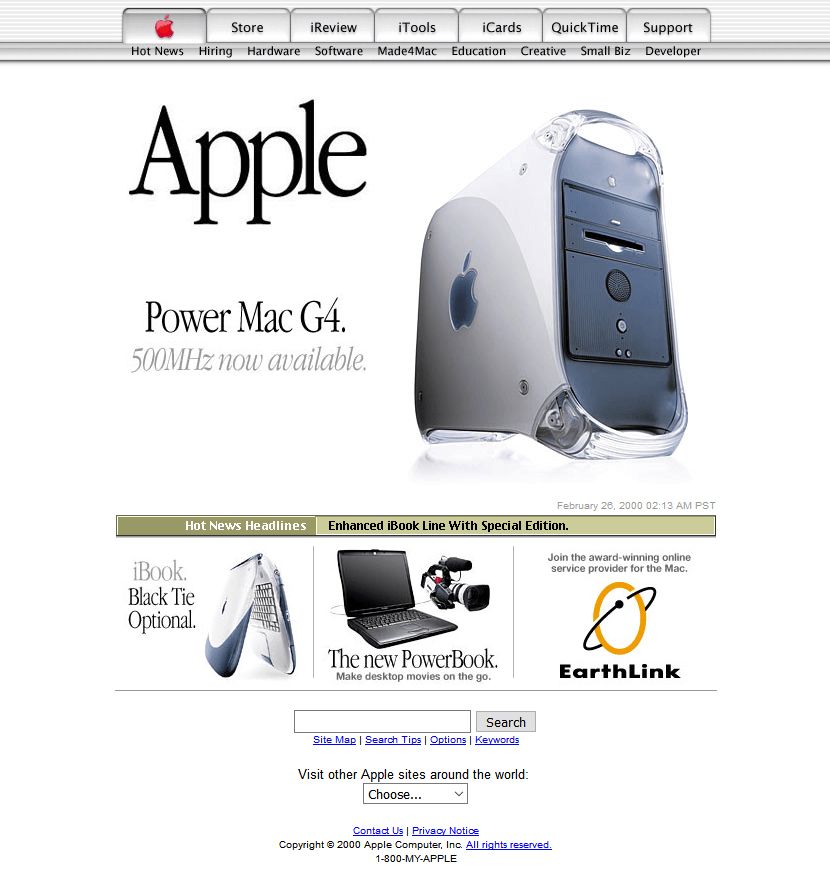 apple earthlink 20000105
