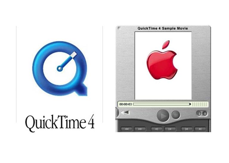 Apple의 QuickTime 4 다운로드 3,200만 돌파 및 10개의 새로운 QTV 채널 출시 – Apple 2000년 4월 5일