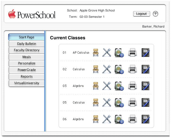 애플 PowerSchool Version 3.5발표