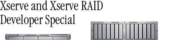 Xserve와 Xserve RAID를 25% 할인 행사