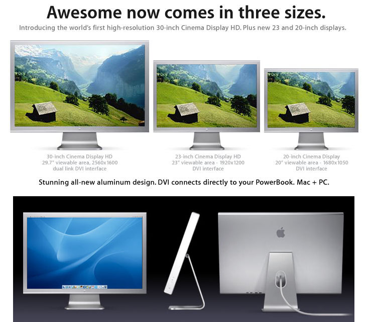 [WWDC2004] New Cinema Display