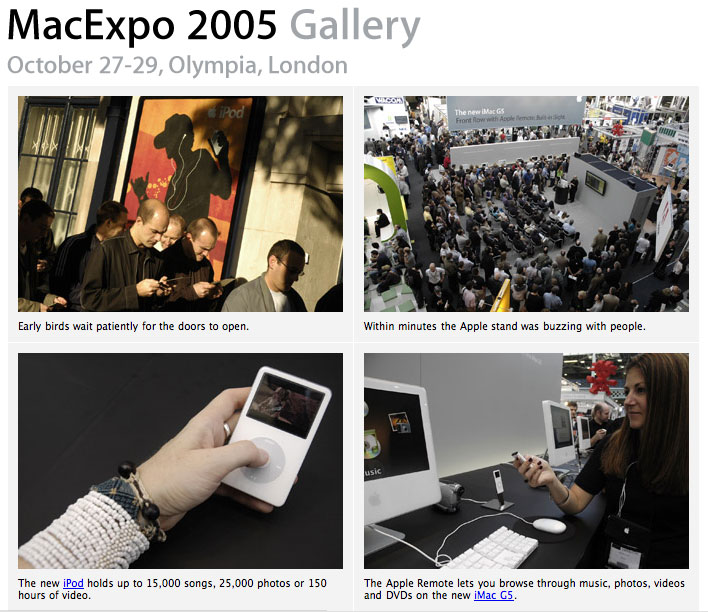 런던 MacExpo 2005 사진