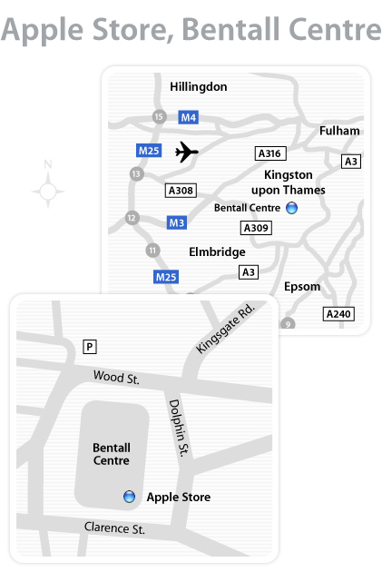 영국 킹스턴의 직영점 Apple Store Bentall Centre 2월17일 오픈