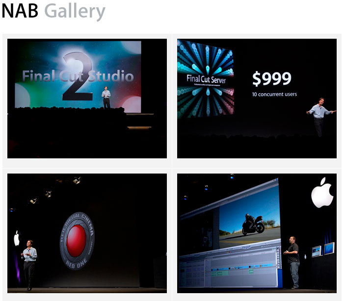 NAB 2007의 특집 페이지