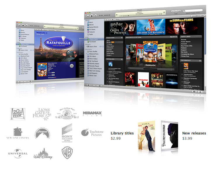 [MWSF2008] iTunes Movie Rentals 실시