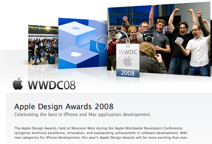 Apple Design Awards 2008 수상 제품 발표