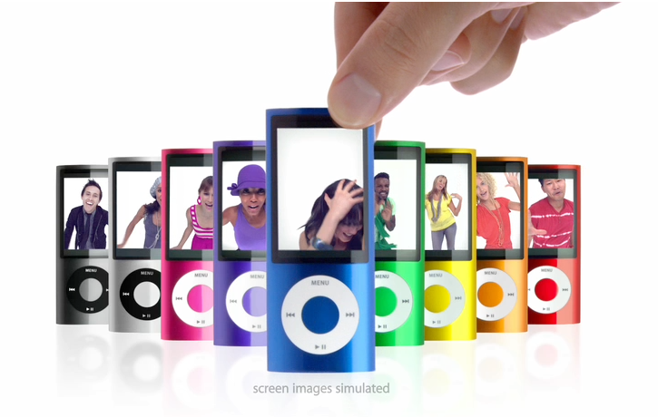 새로운 iPod nano와 iPod touch TV광고