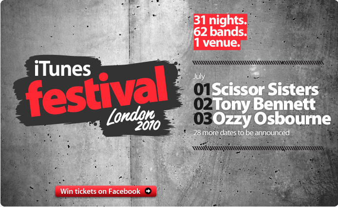 iTunes Festival London 2010: 7월 개최