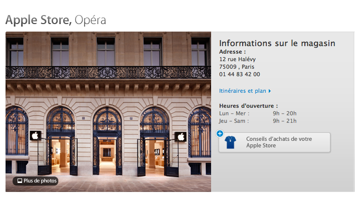 Apple, 프랑스 파리 새로운 직영점 Apple Store, Opra 오픈
