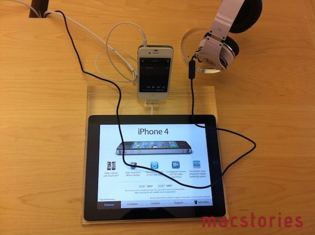 Apple. 직영점의 제품 설명 패널에 iPad를 도입