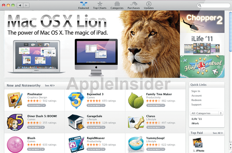 Lion Mac App Store