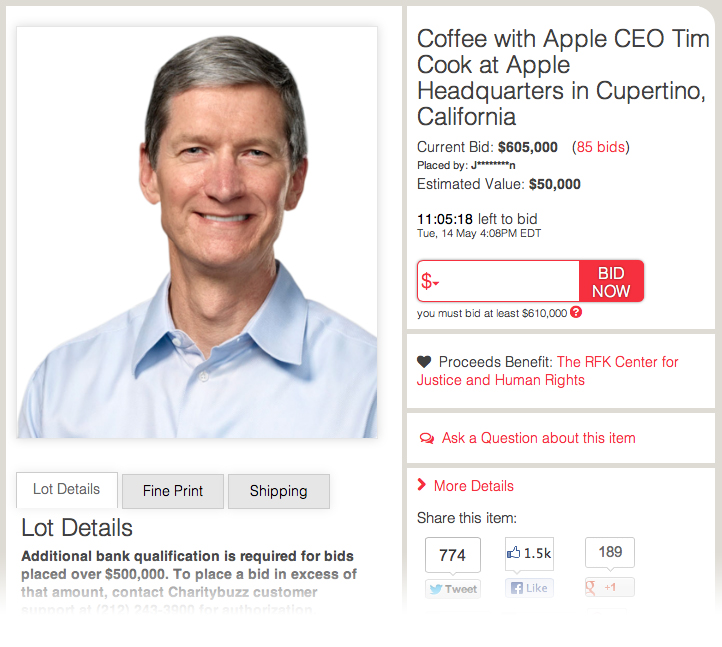 Tim Cook CEO와의 티타임 경매 종료를 하루 앞두고 $650,000의 입찰가로 진행 중 1 data_news_1368522203_Untitled_1