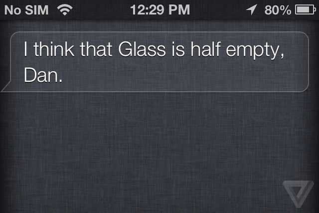 Siri. Okay Glass라는 구글 글라스 실행 명령어에 유머러스한 답변을 전달해 1 data_news_스크린샷_2013_08_28_오후_3.49.13