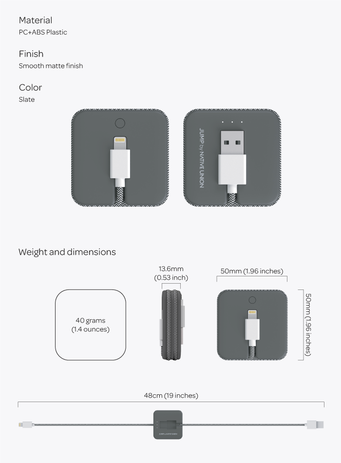 iPhone 베터리팩 + 케이블, JUMP 37 jump11