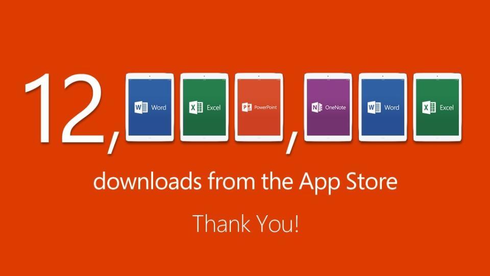 MS. Office for iPad의 다운로드 수 1,200만 돌파 발표 2 data_news_BkUaUk_IMAAv3bJ