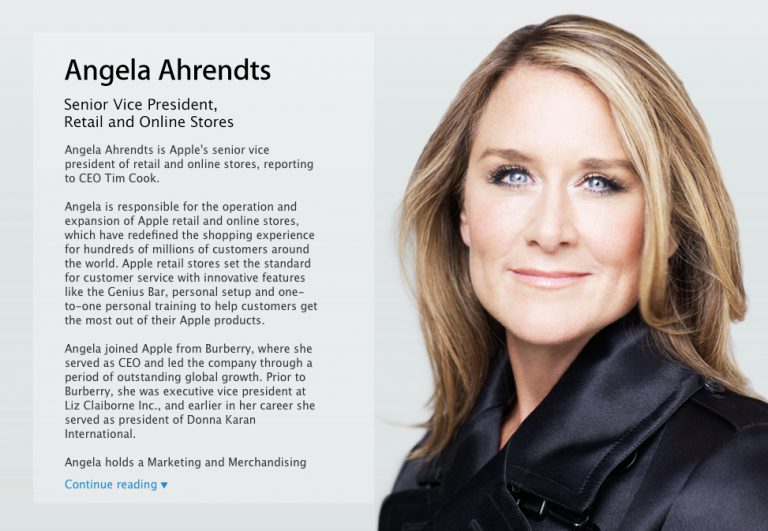 apple bios angela ahrendts