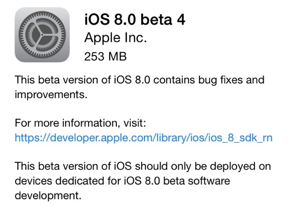 data applenews ios 8 beta 4