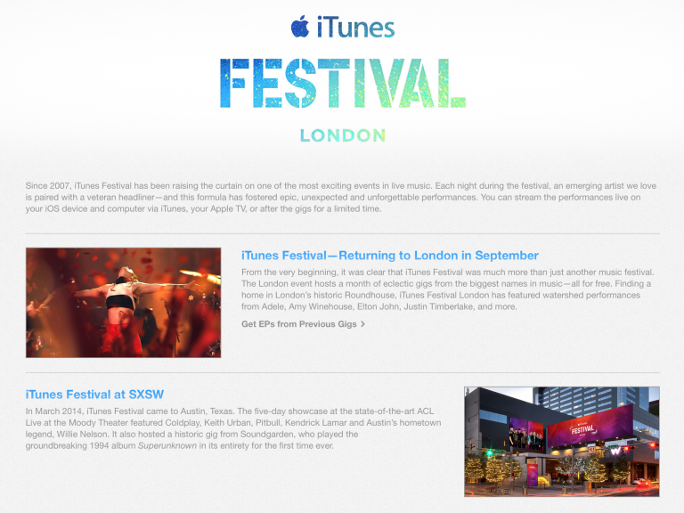 data applenews itunes festival2014