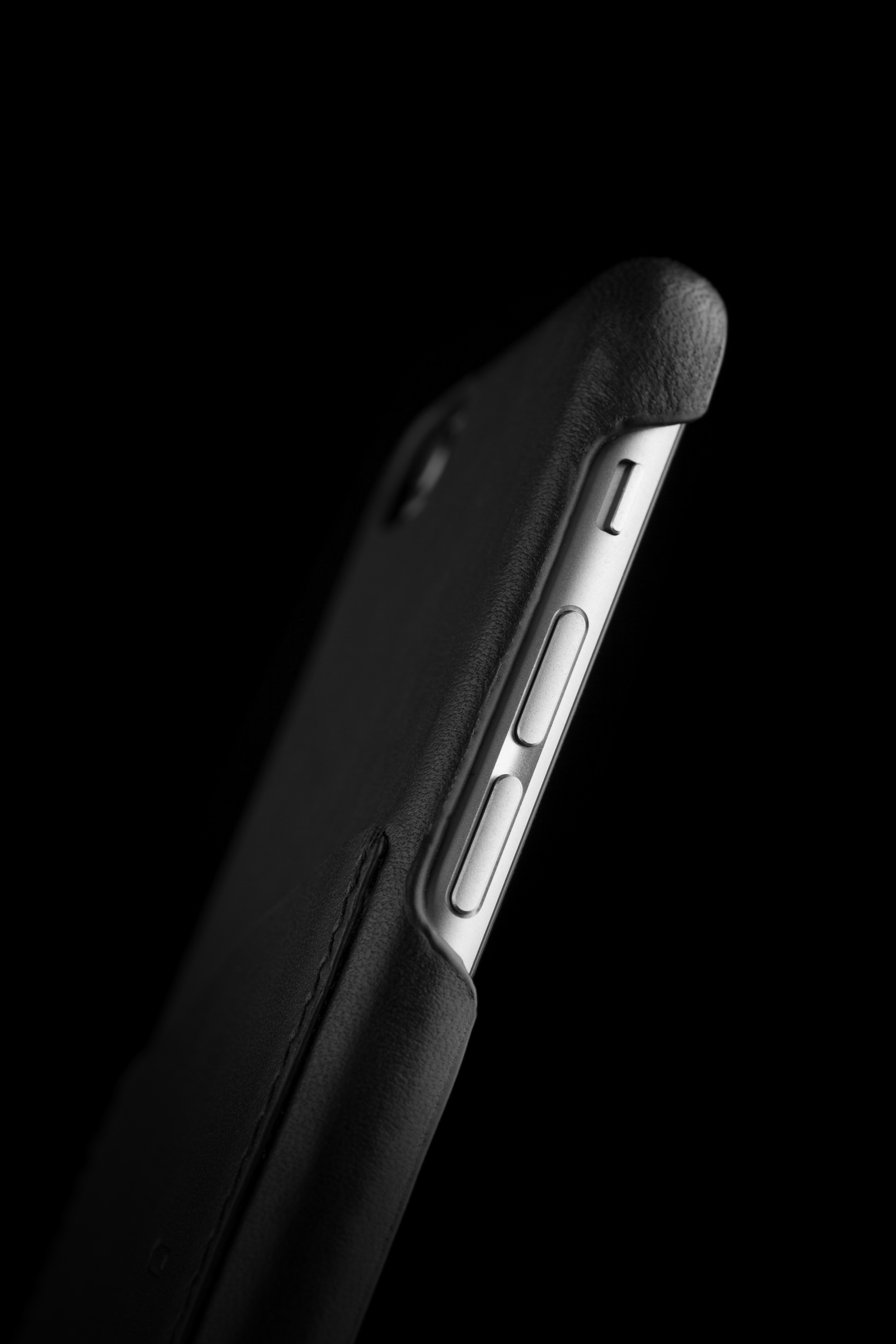iPhone 6 가죽 케이스, MUJJO 3 Leather Wallet Case for iPhone 6-Black-Lifestyle-001
