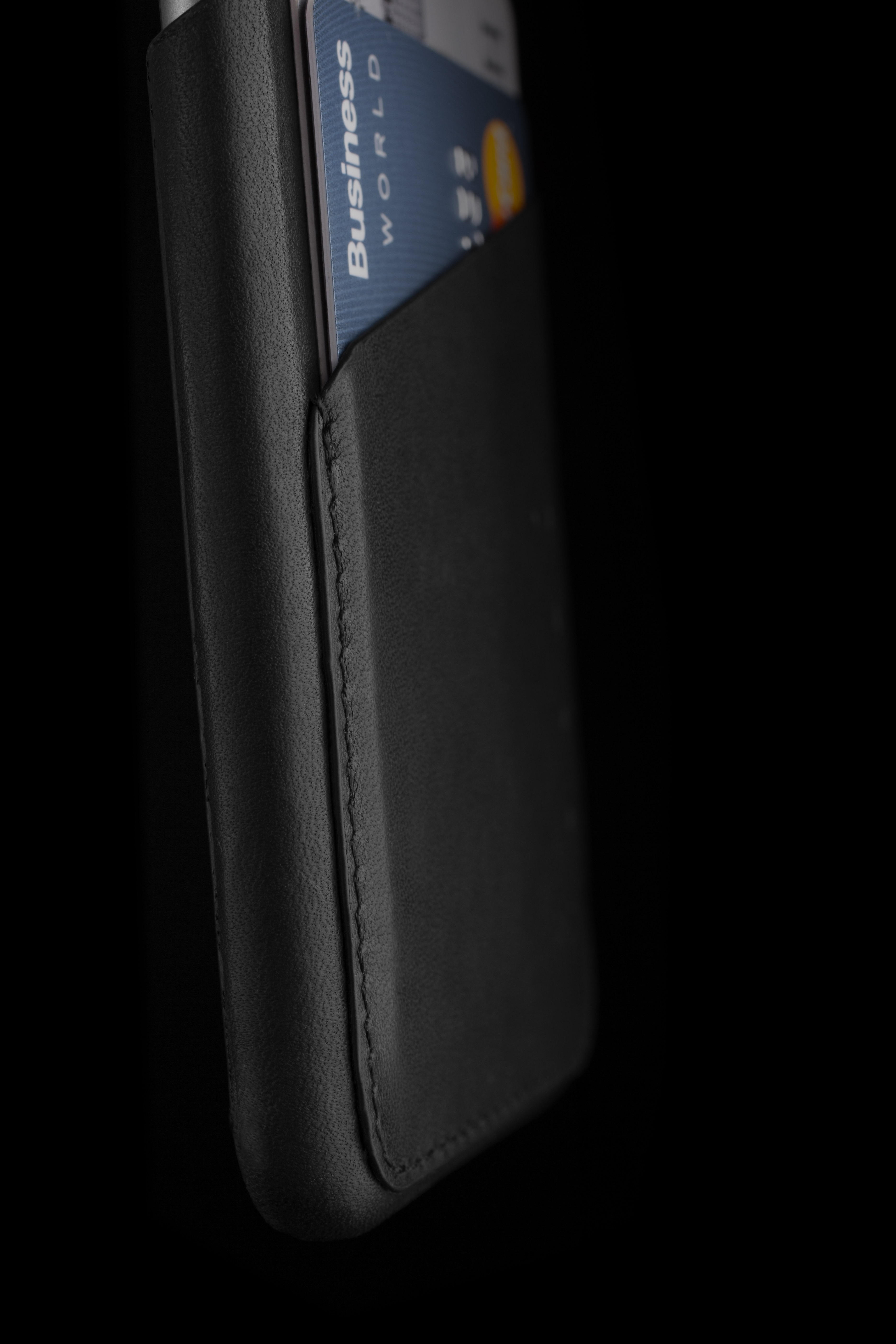 iPhone 6 가죽 케이스, MUJJO 7 Leather Wallet Case for iPhone 6-Black-Lifestyle-005