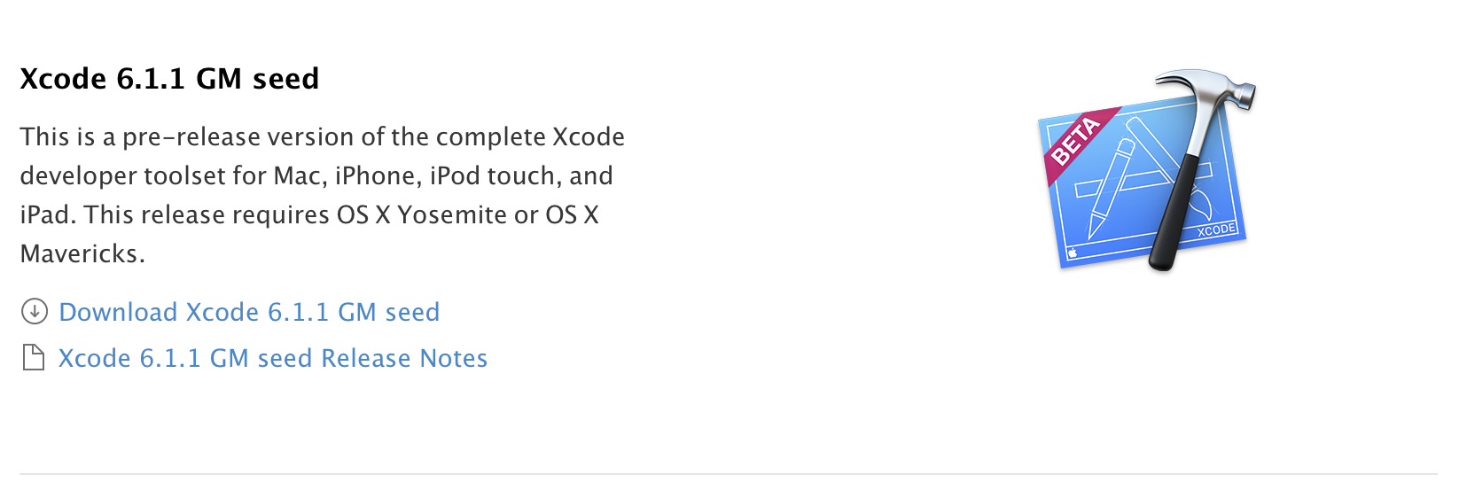 Xcode 6.1.1 GM seed 개발자 버전 공개 2 data_applenews_Xcode6.1.1GMseed