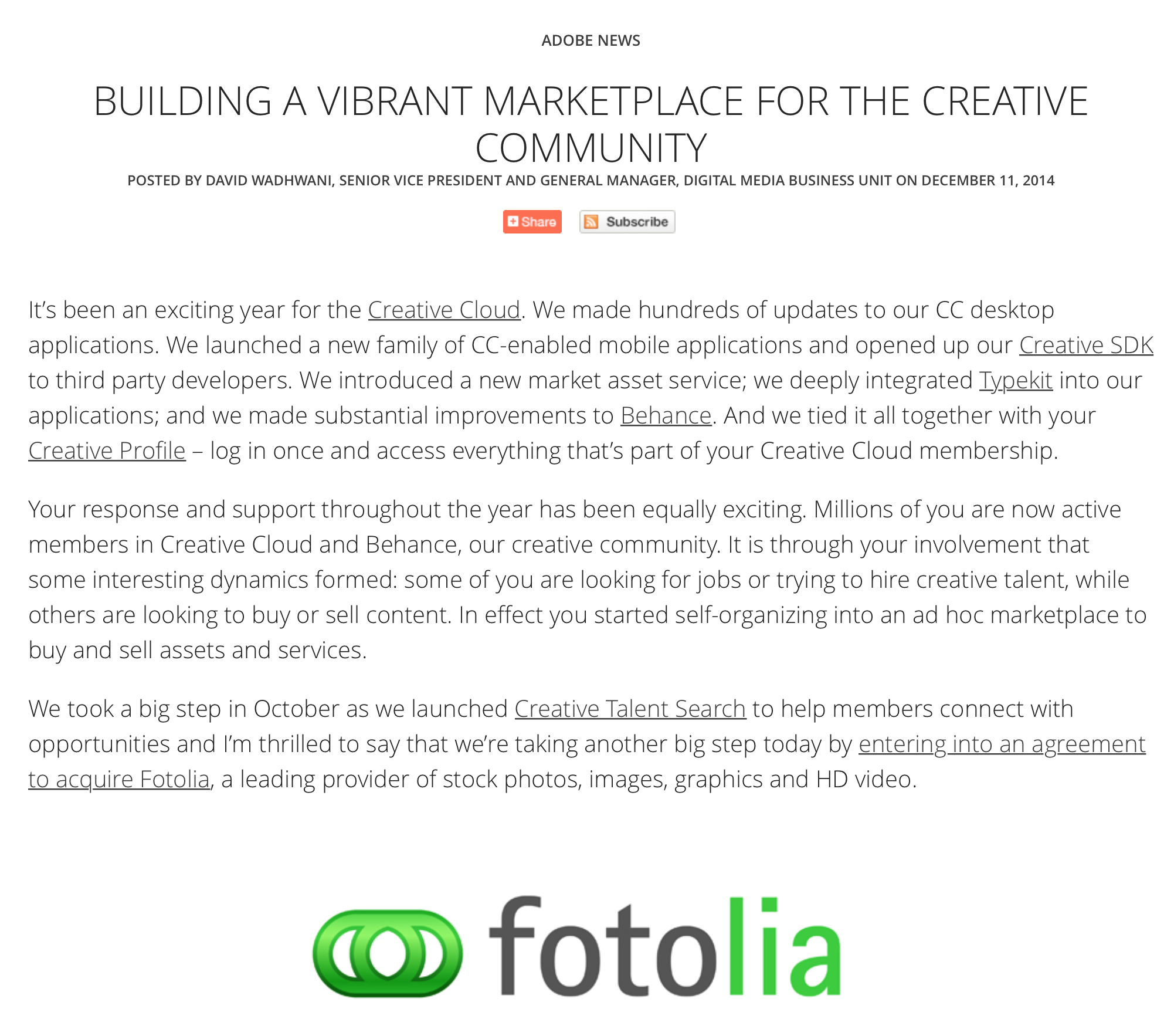 Adobe. 고품질 로열티 소재를 제공하는 Fotolia를 인수. 2 data_news_스크린샷_2014_12_12_오전_9.43.02