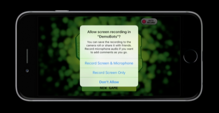 data news ios 9 screen recording replaykit