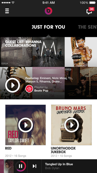 안정성 향상 및 문제가 해결된 Beats Music 2.3.4 업데이트. 2 screen322x572