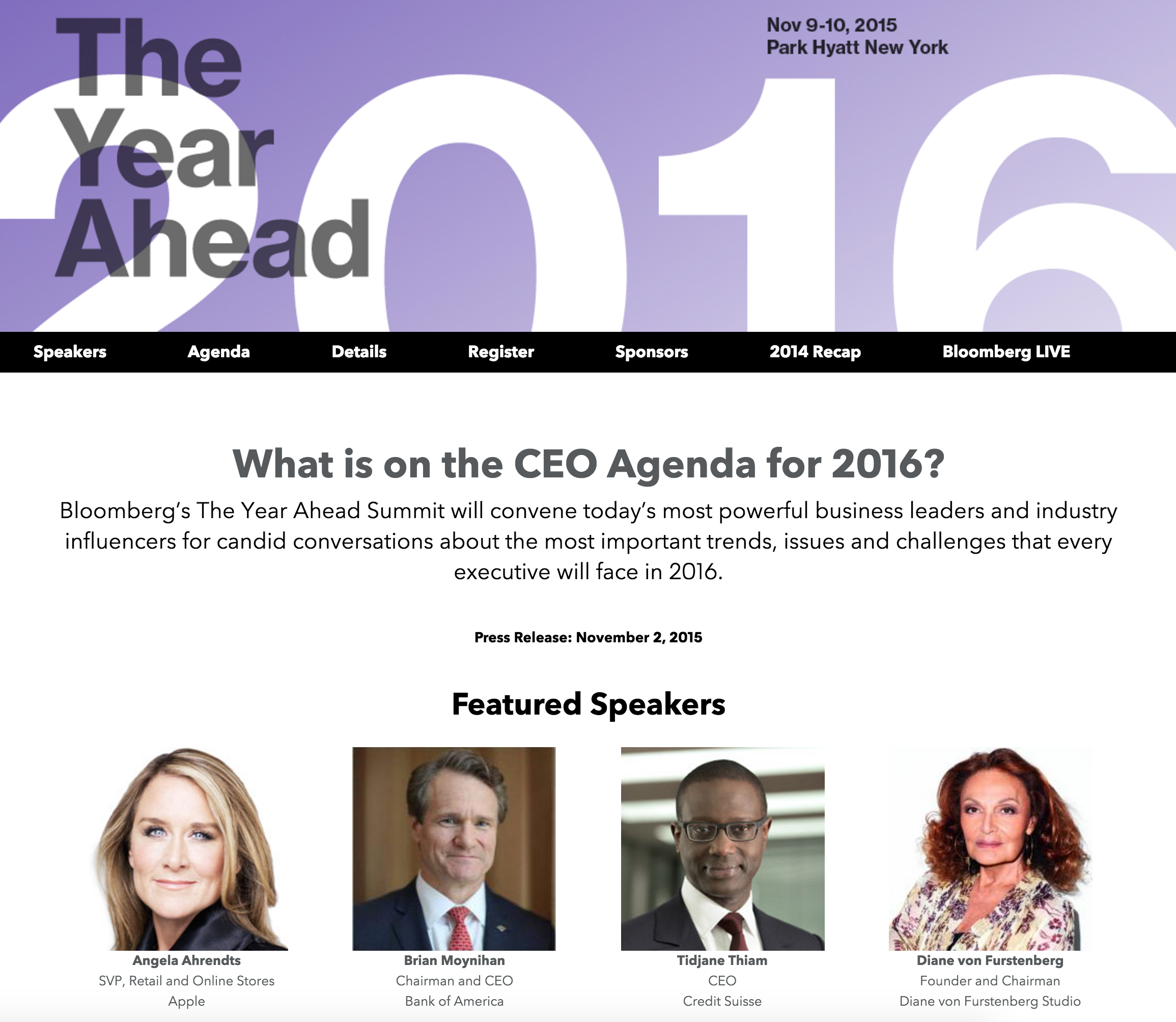 Bloomberg The Year Ahead Summit 2016. Apple의 Angela Ahrendts 참여. 2 data-news-스크린샷_2015_11_03_오전_9.04.42