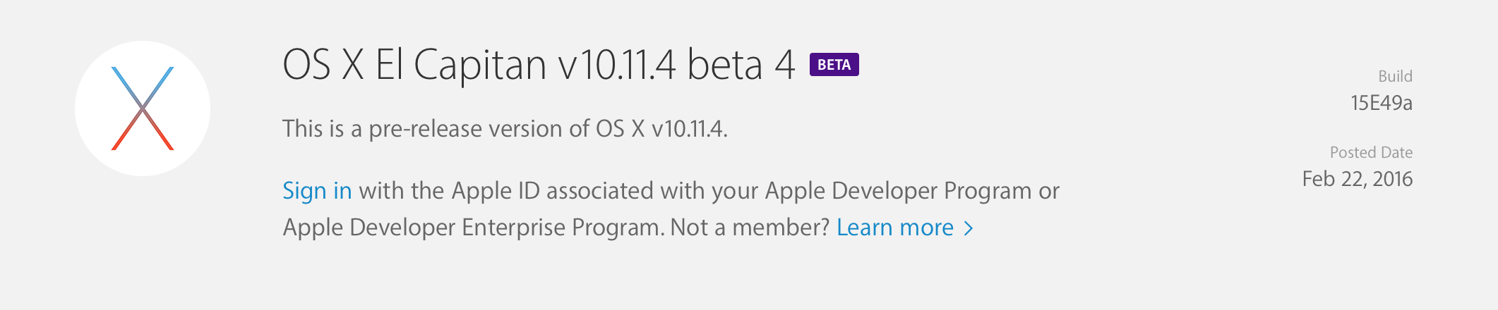 OS X El Capitan v10.11.4 beta 4 개발자에게 공개. 2 data-applenews_10.07.42
