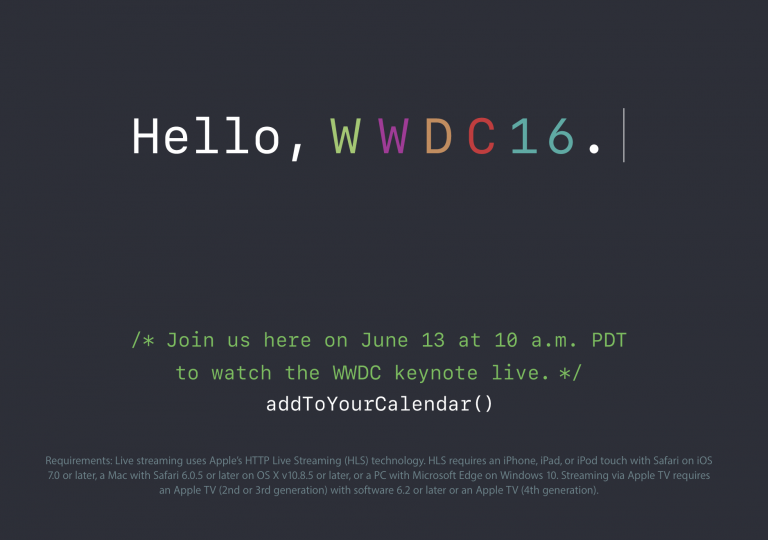 apple wwdc event june 2016