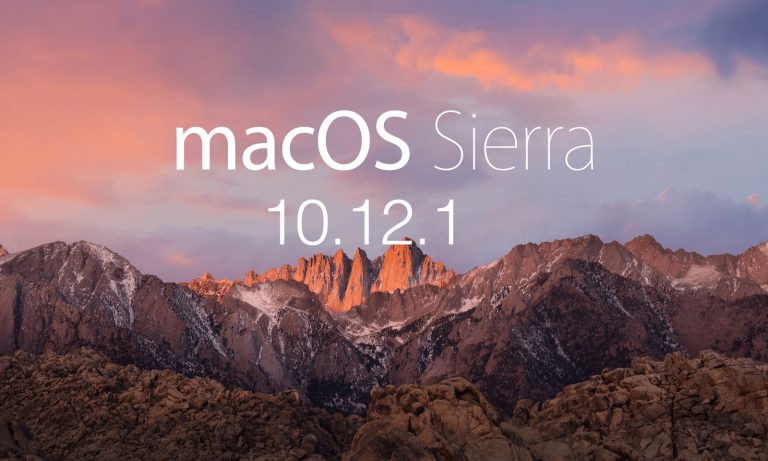 macOS Sierra 10.12.1