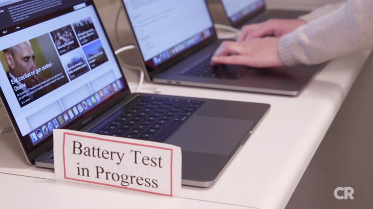 apple macbook pro consumer report battery test