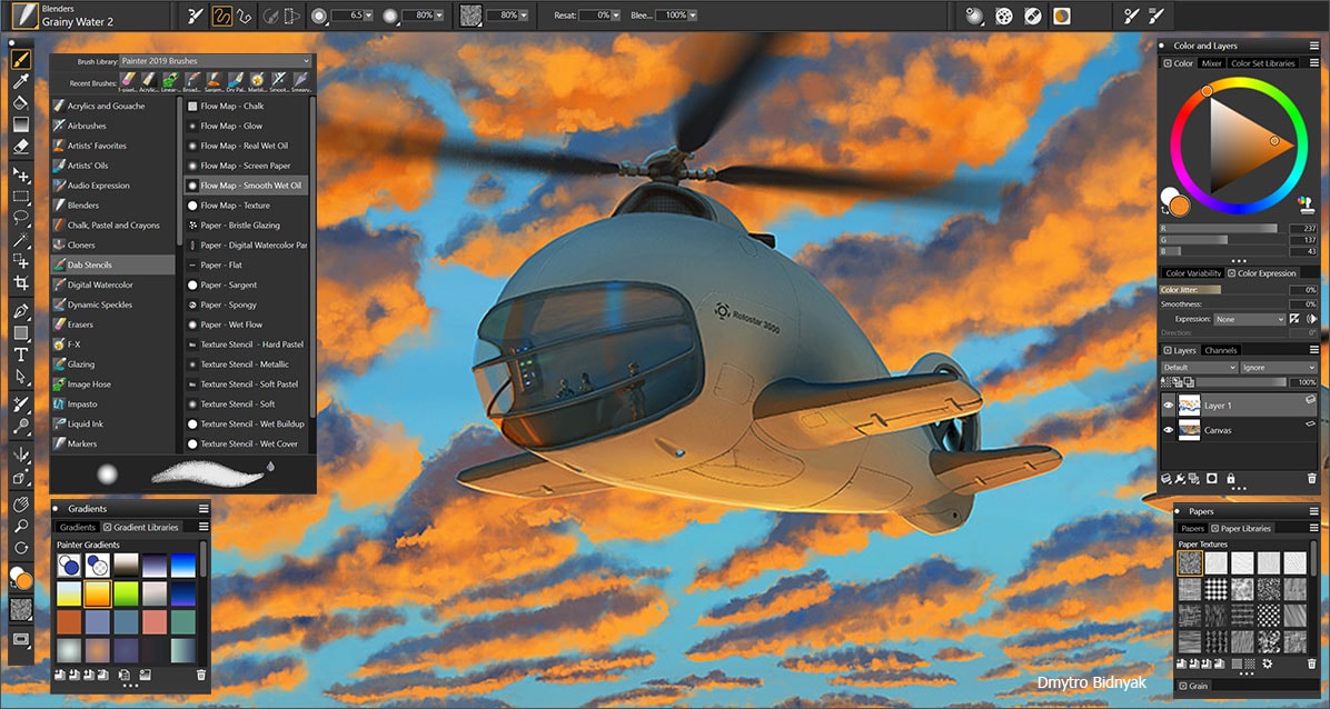 painter 2019 master screen