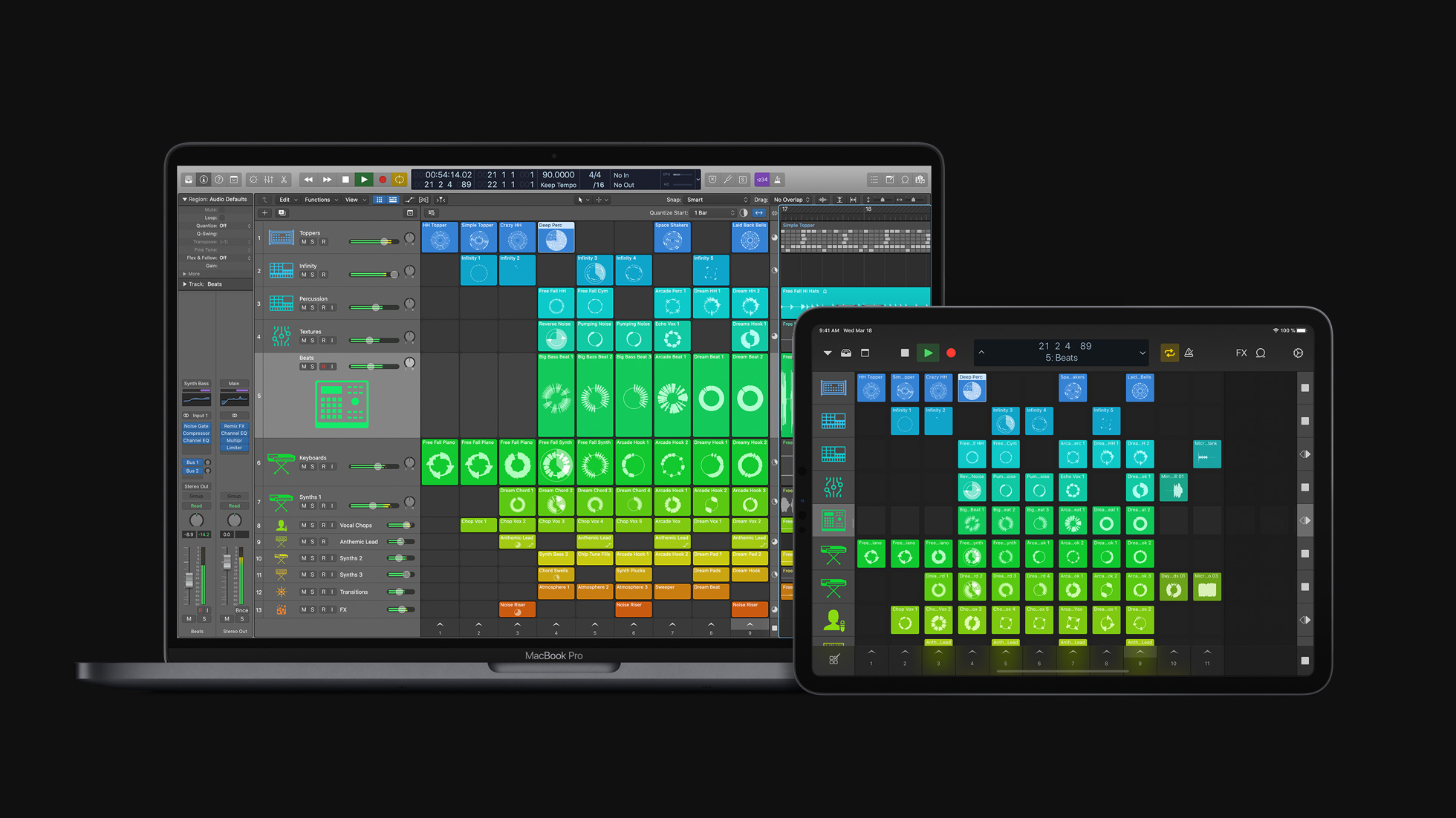 Apple 대규모 업데이트 Logic Pro X 10.5 출시