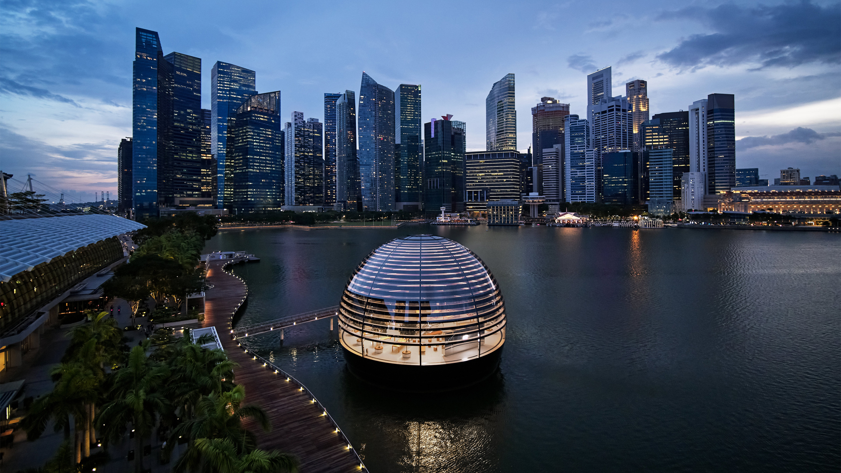 싱가포르 마리나 베이 샌즈 애플 스토어 오픈 - Apple Marina Bay Sands
