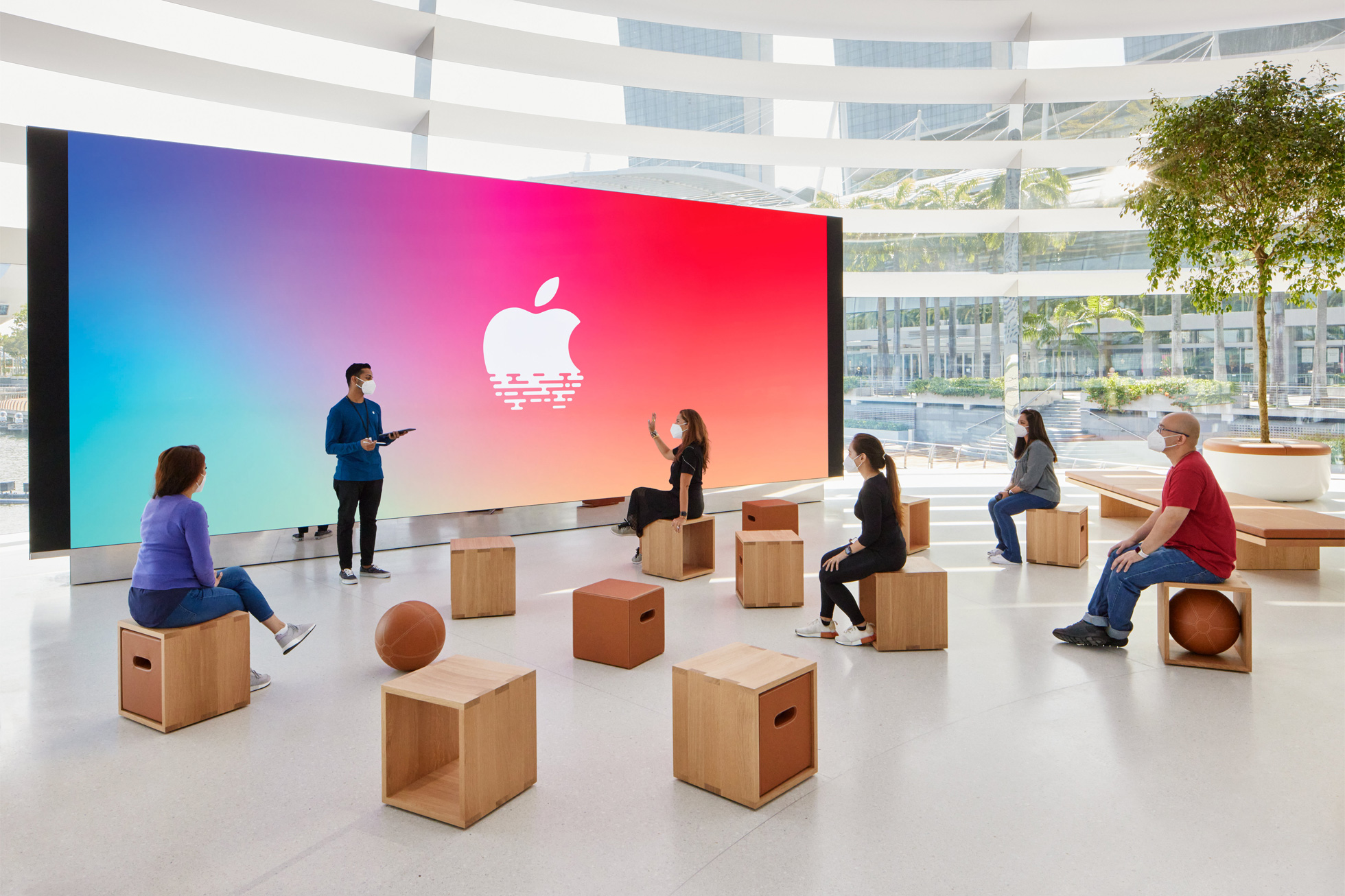 싱가포르 마리나 베이 샌즈 애플 스토어 오픈 - Apple Marina Bay Sands