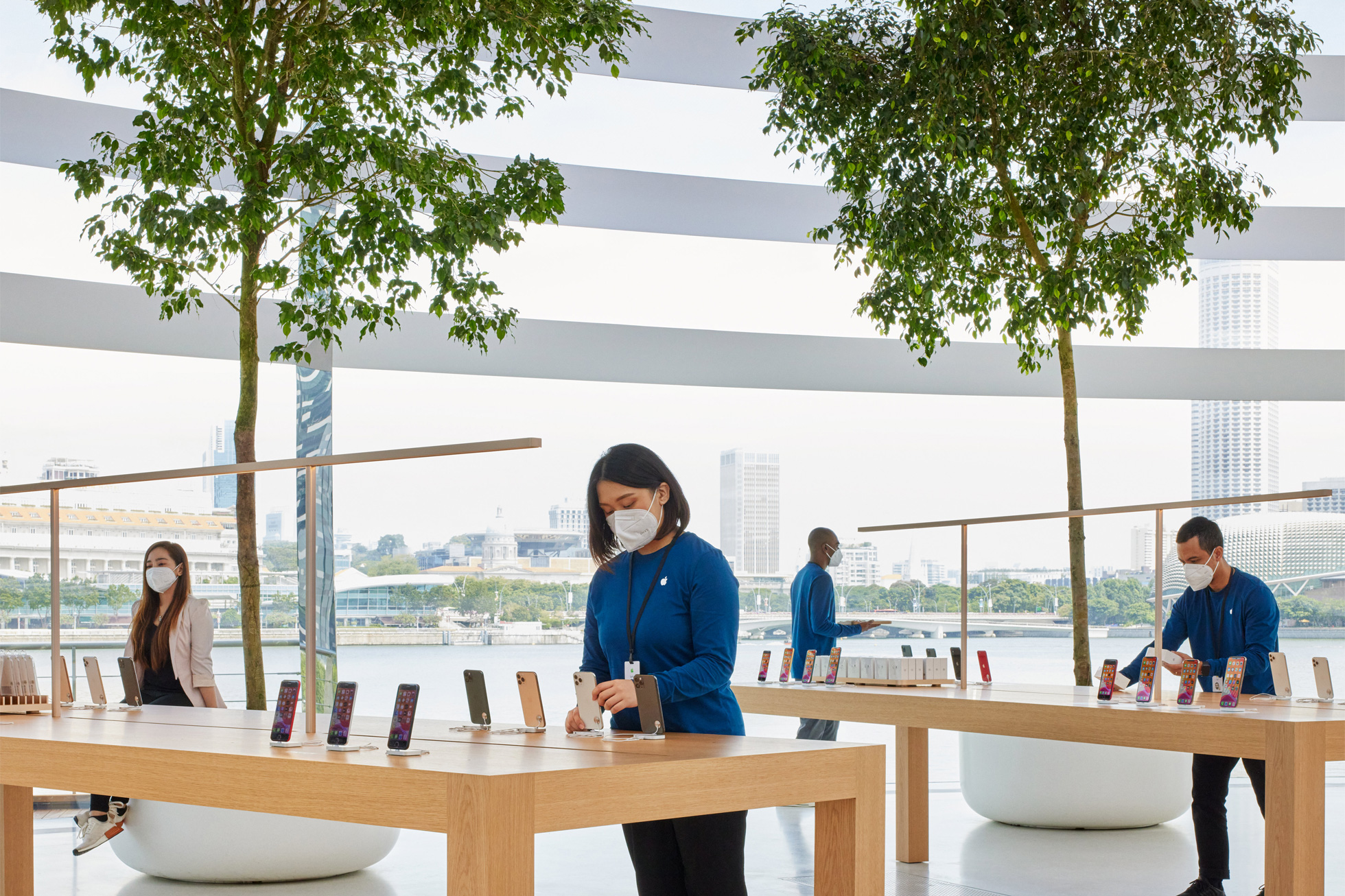 싱가포르 마리나 베이 샌즈 애플 스토어 오픈 - Apple Marina Bay Sands