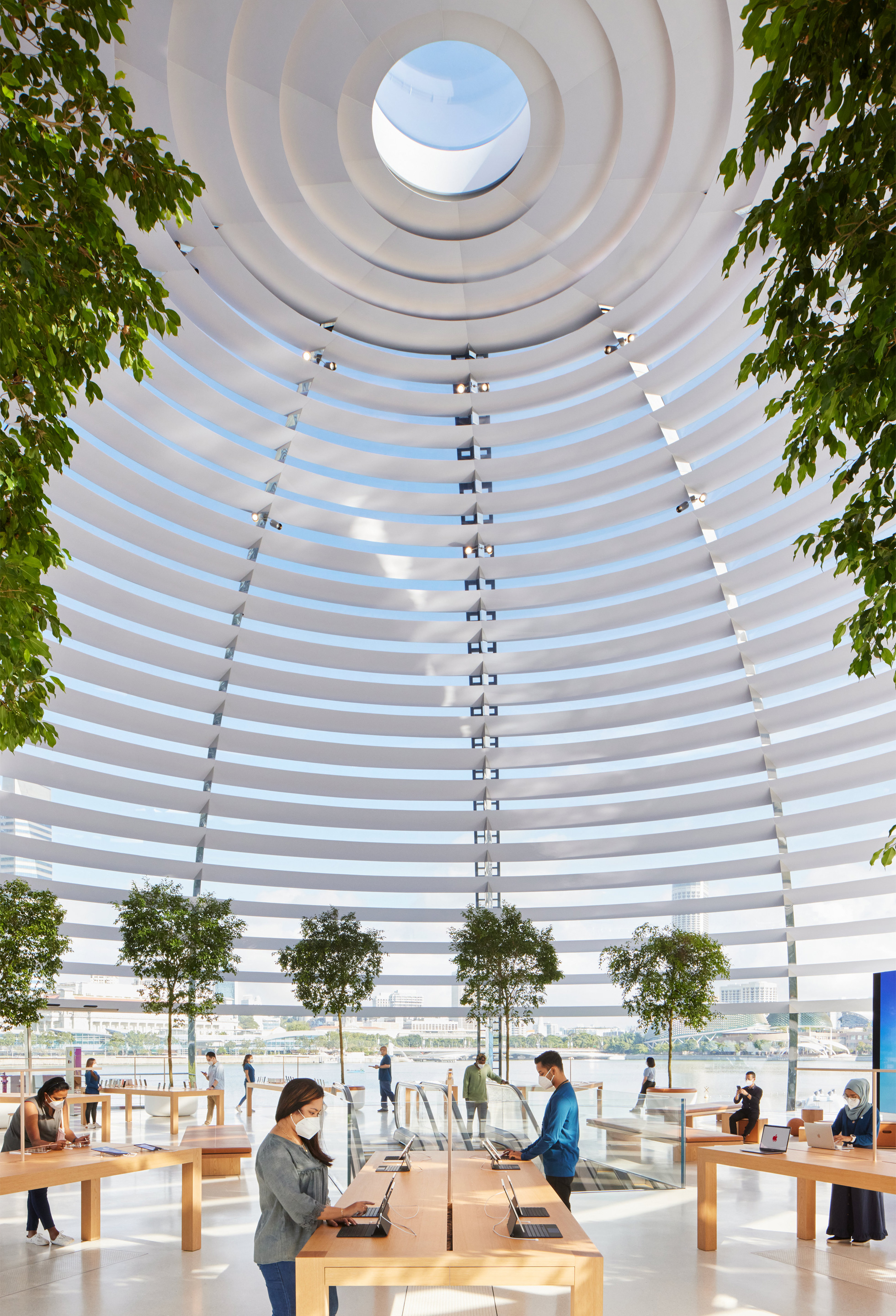 싱가포르 마리나 베이 샌즈 애플 스토어 오픈 - Apple Marina Bay Sands