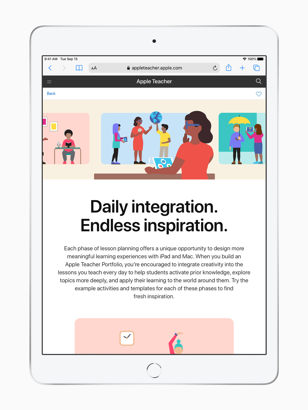 Apple, 교사들의 창의력을 증진하도록 돕는 무료 전문 교육 확대