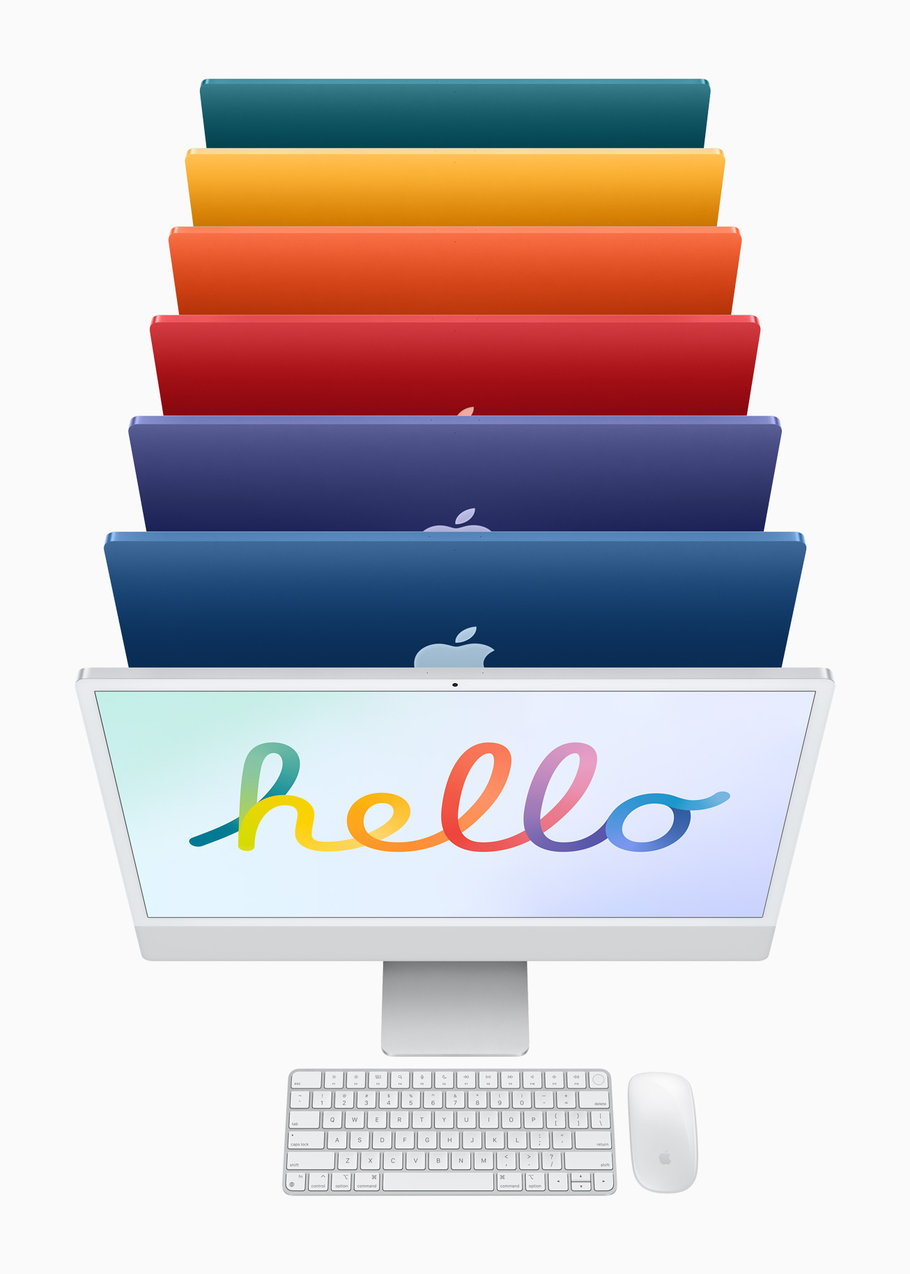[Apple Event] Apple M1 칩 4.5K Retina 디스플레이 새로운 디자인 iMac 24형 발표