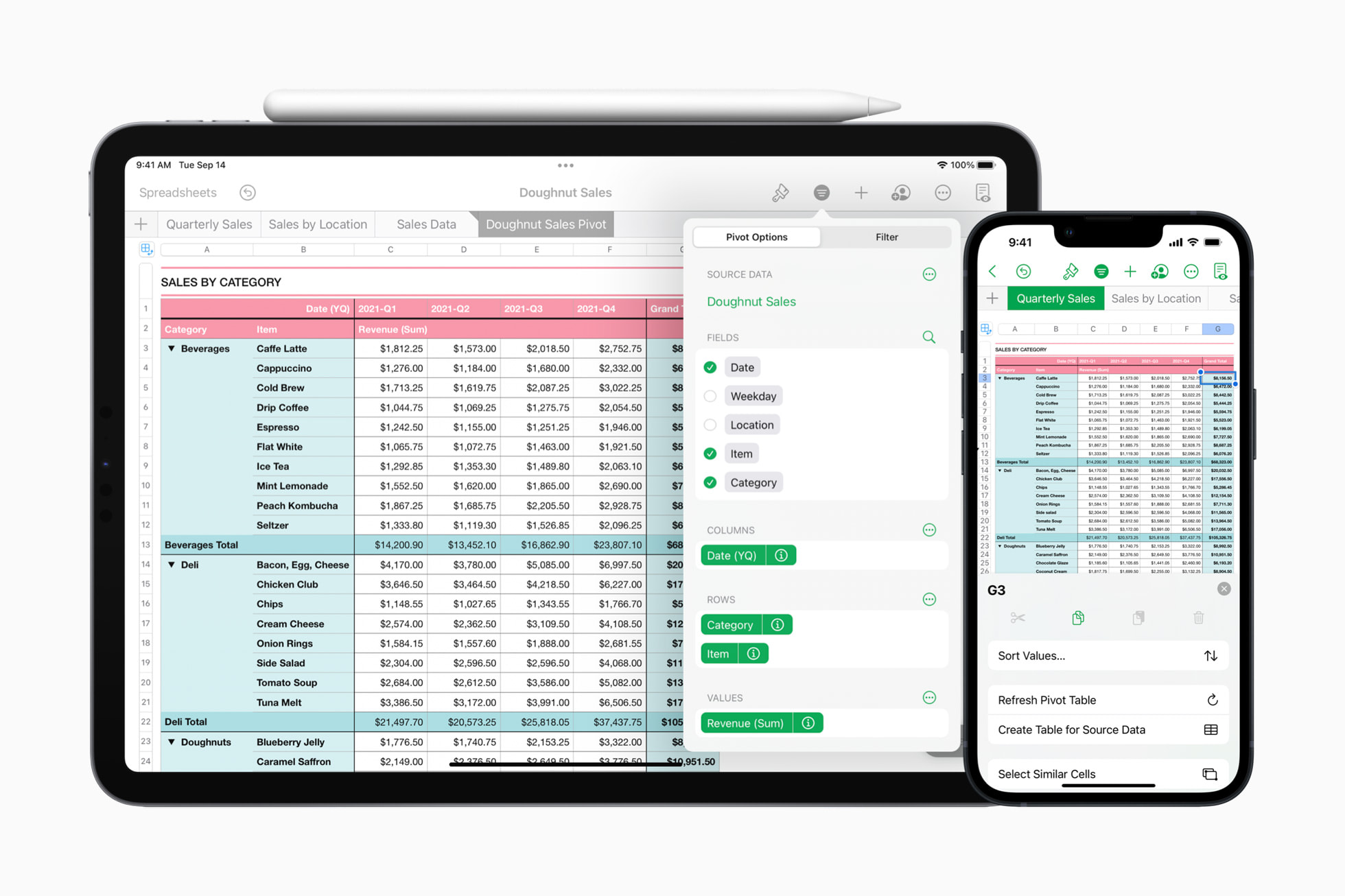 Apple, iWork : Keynote, Pages, Numbers 업데이트