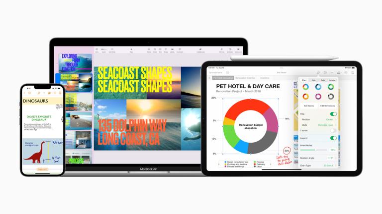 Apple, iWork : Keynote, Pages, Numbers 업데이트
