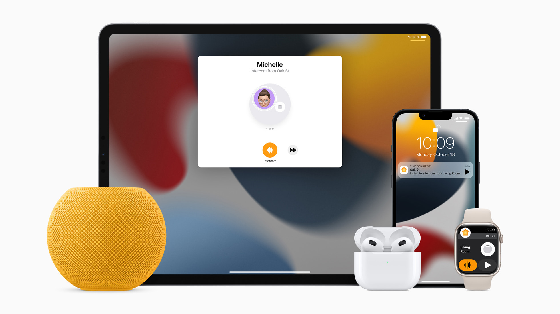 [Apple Event] Apple, 강렬하고 개성있는 새로운 색상의 HomePod mini 공개