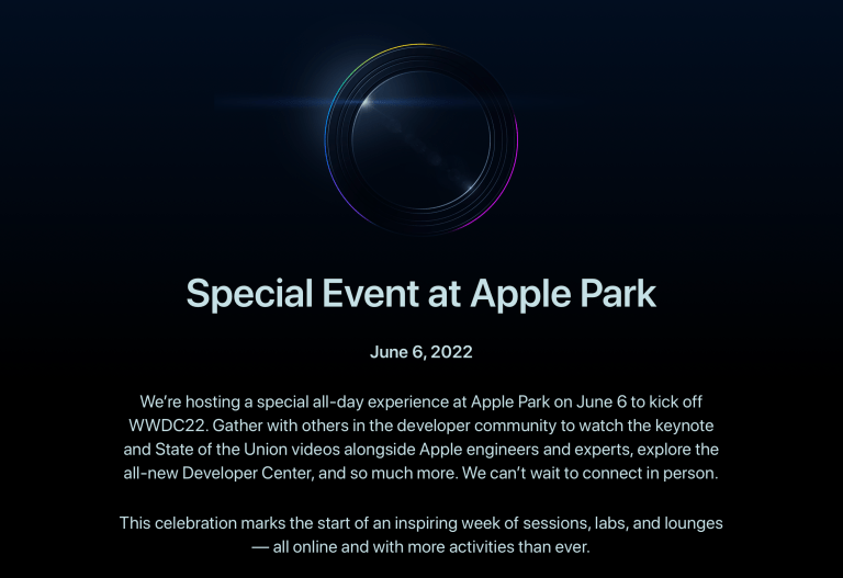 [WWDC22] Special day 이벤트, 신청 접수