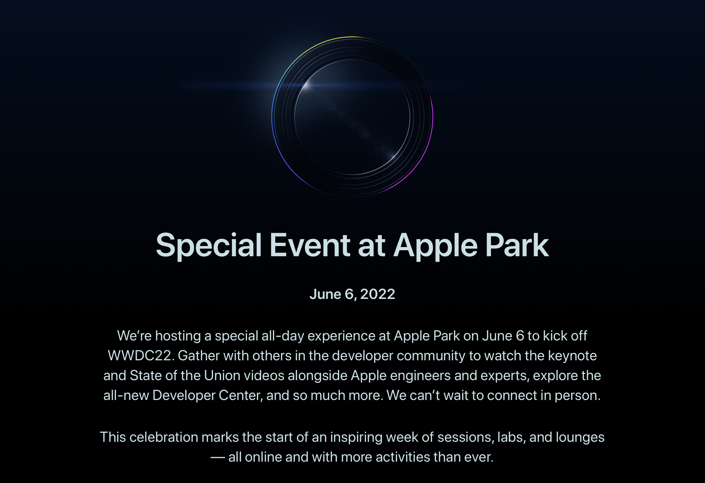 [WWDC22] Special day 이벤트, 신청 접수