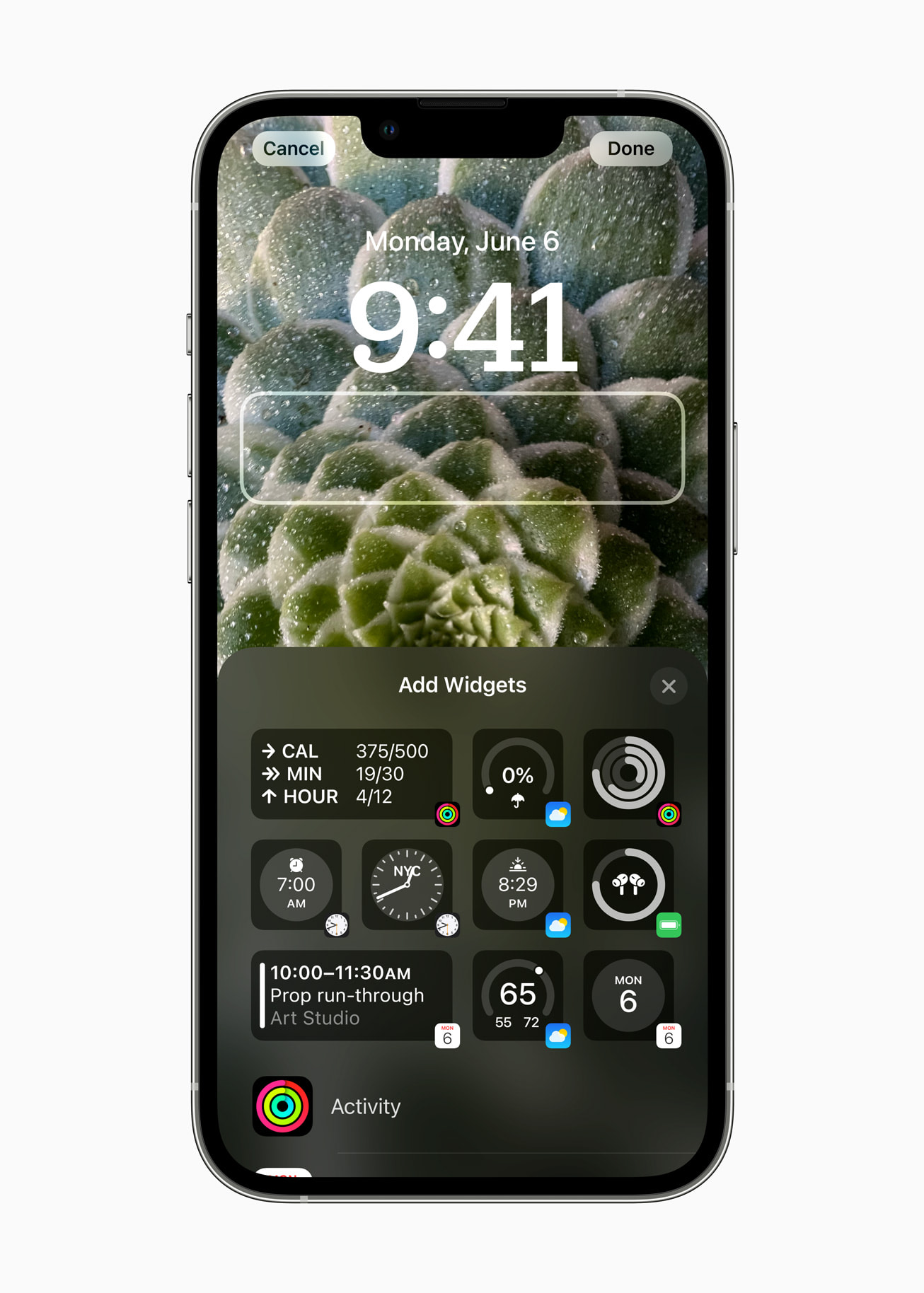 [WWDC22] Apple, iOS 16에서 새로운 잠금 화면 경험 공개