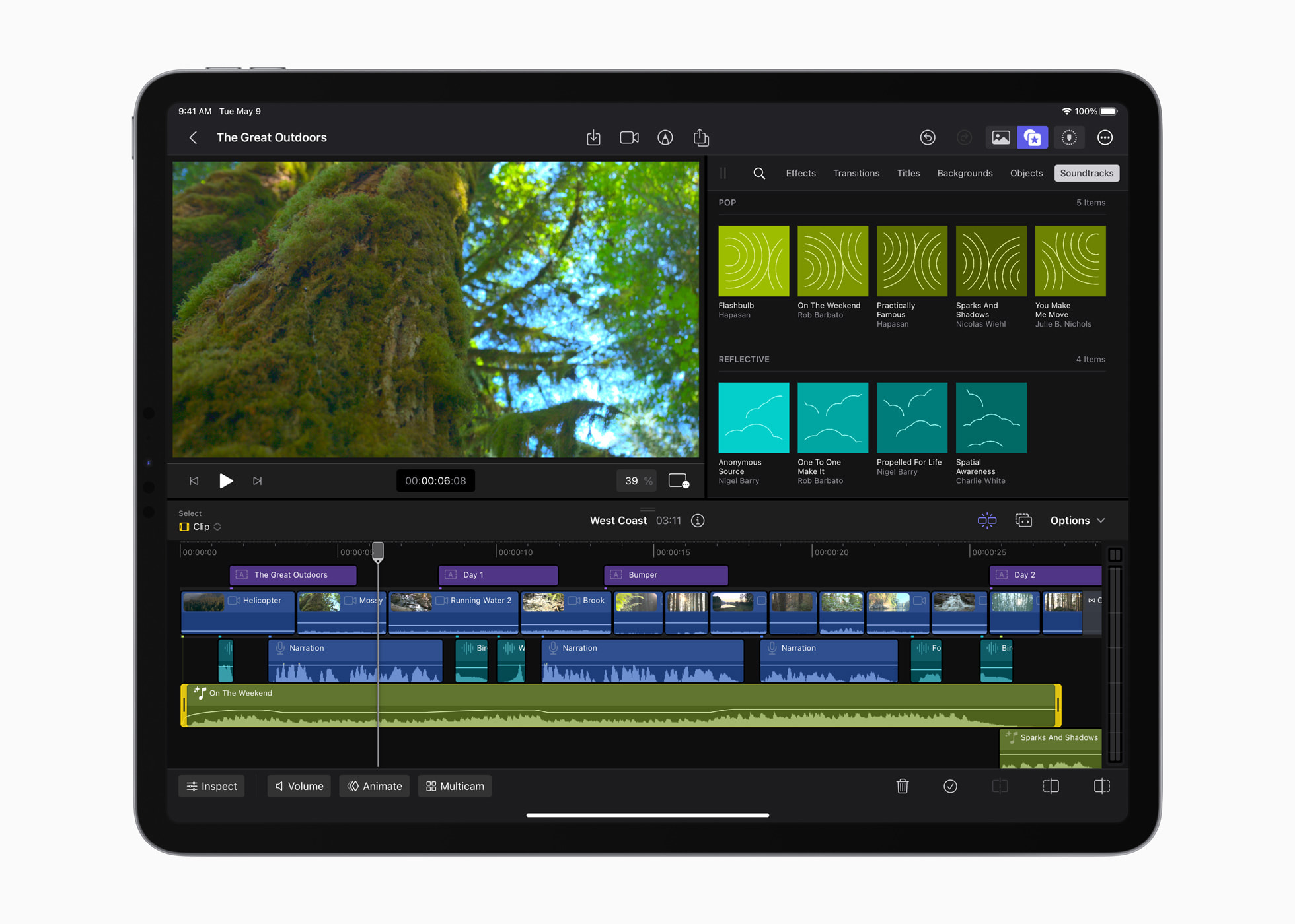 Apple, iPad용 Final Cut Pro 및 Logic Pro 출시