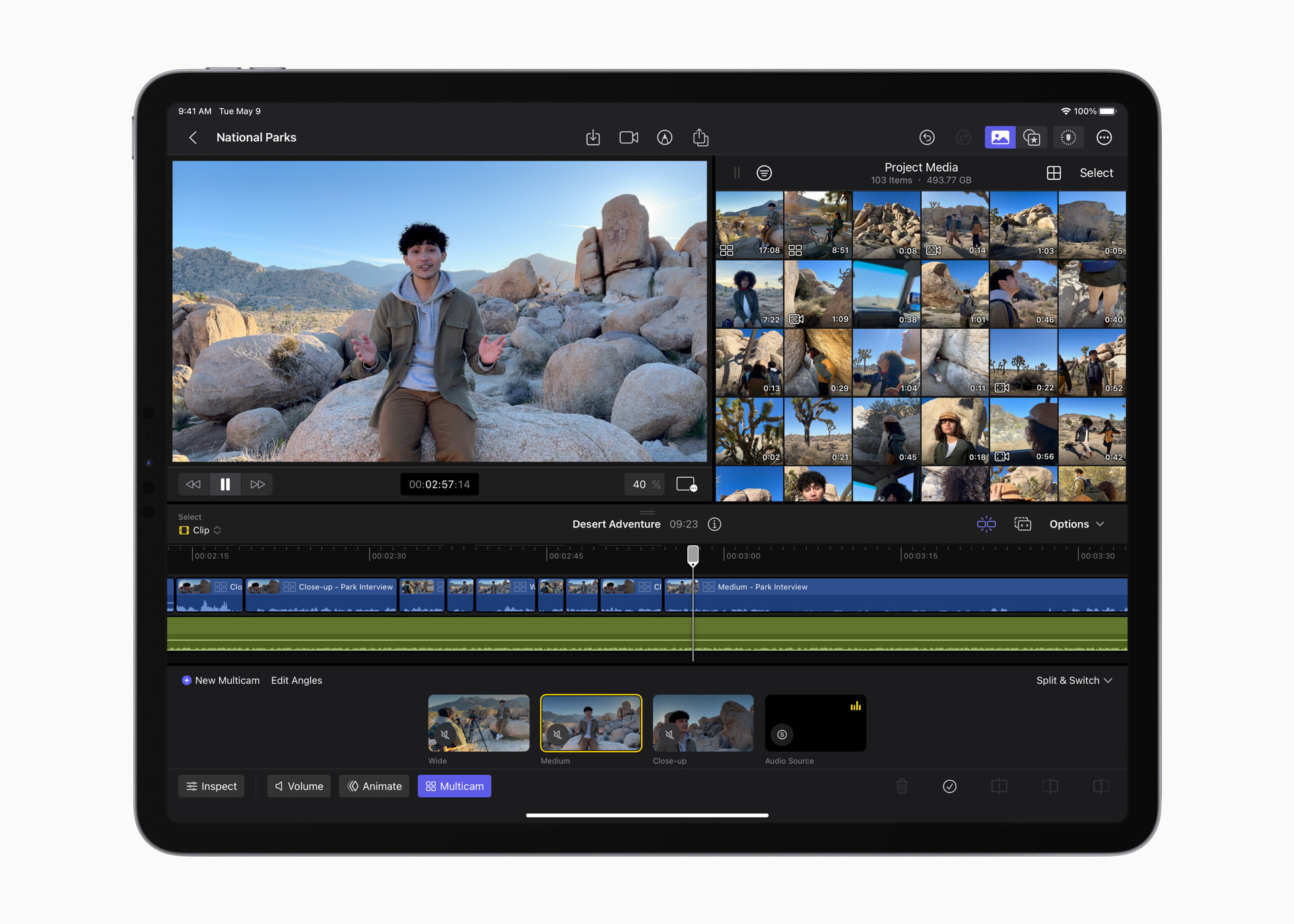 Apple, iPad용 Final Cut Pro 및 Logic Pro 출시