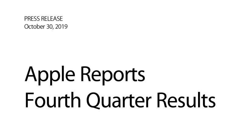 apple reports